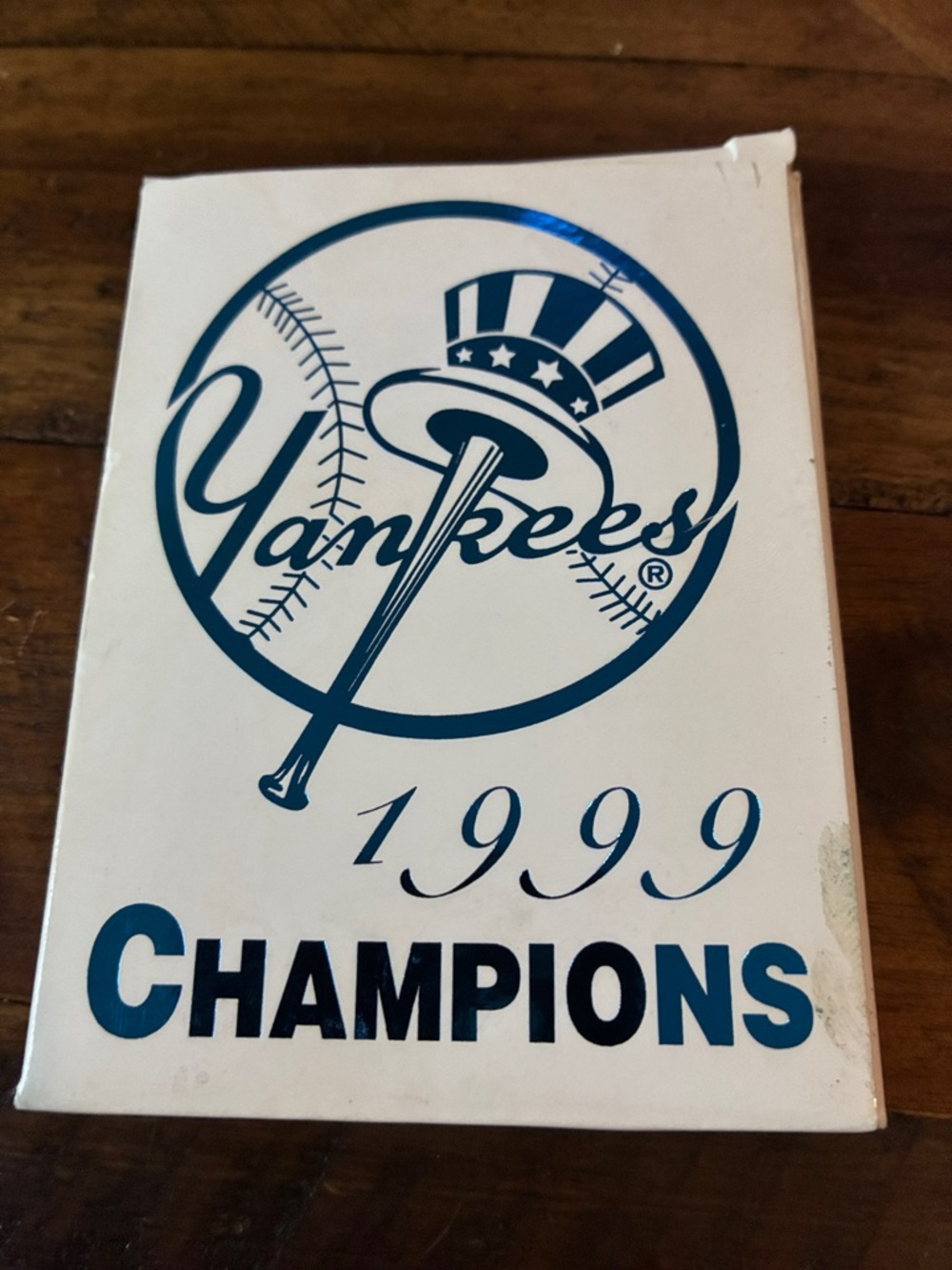 1999 Upper Deck New York Yankees 22KT Gold World Series Champions Card 797/9800 - Picture 5 of 6